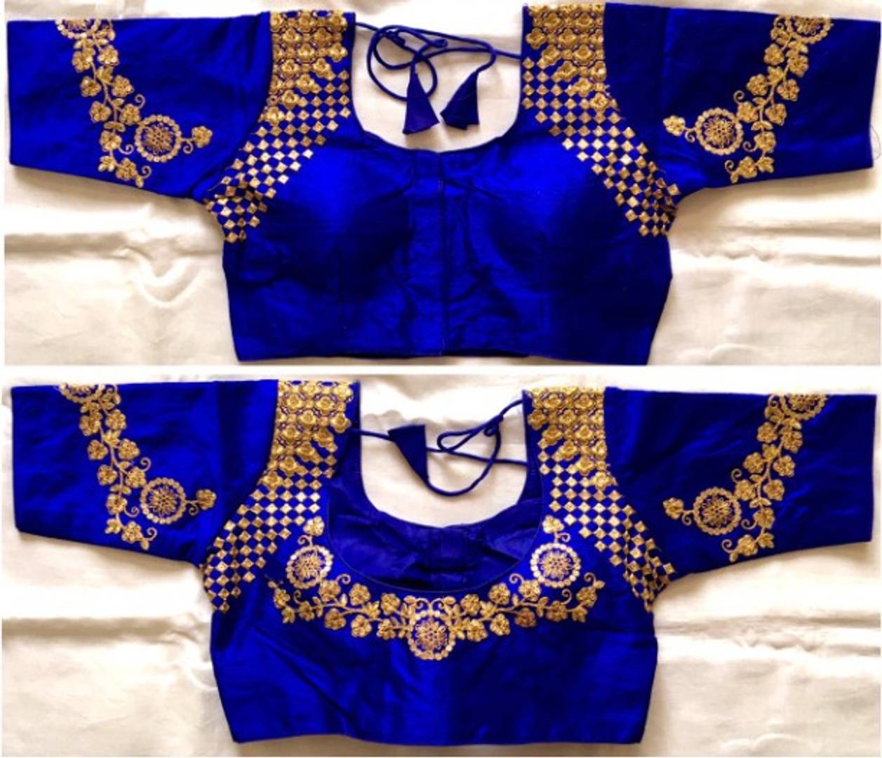 Latest Beautiful Silk Blend Zari Stitched Blouse